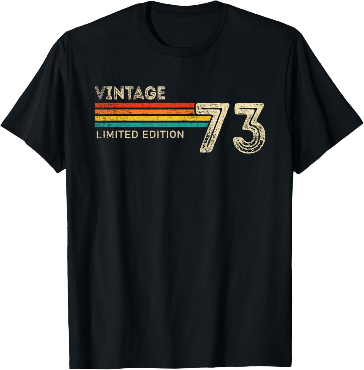 Vintage 1973 Limited Edition Birthday 1973 Men Women Vintage T-Shirt - T-Shirt | Black