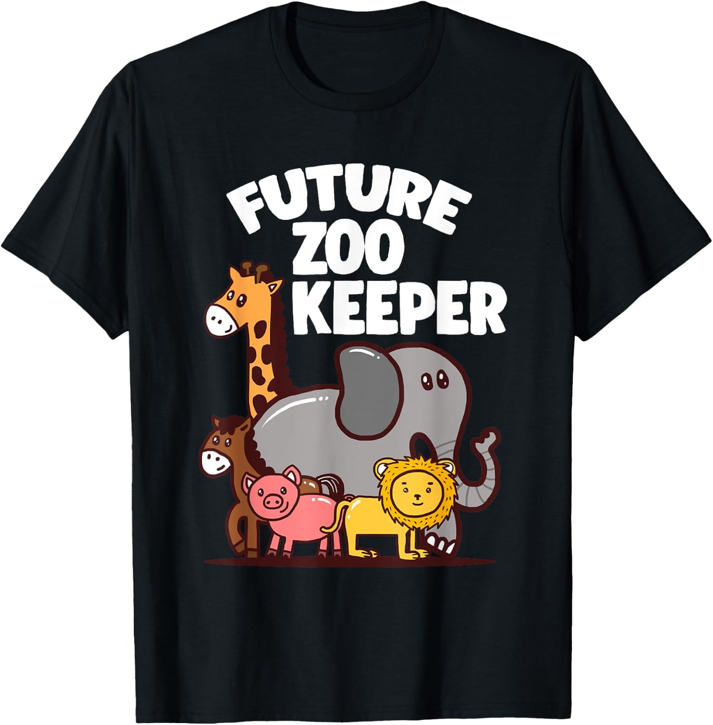 Future Zookeeper Safari Children Birthday Party Gift T-Shirt - T-Shirt | Black