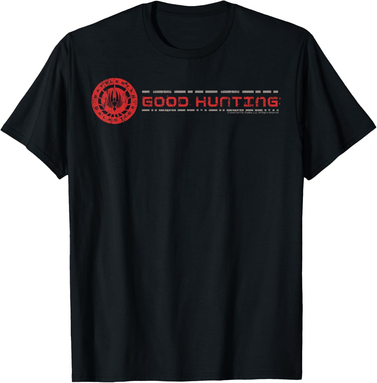 Battlestar Galactica Good Hunting Logo T-Shirt - T-Shirt | Black