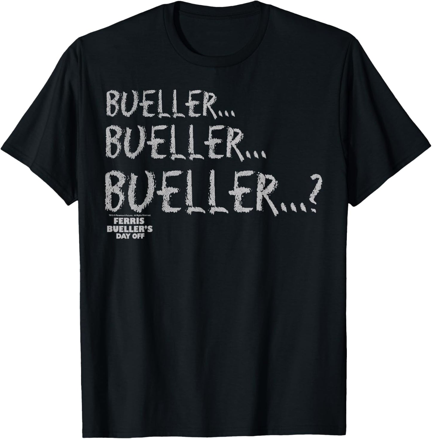 Ferris Bueller's Day Off Chalkboard Style Graphic Lines T-Shirt - T-Shirt | Black