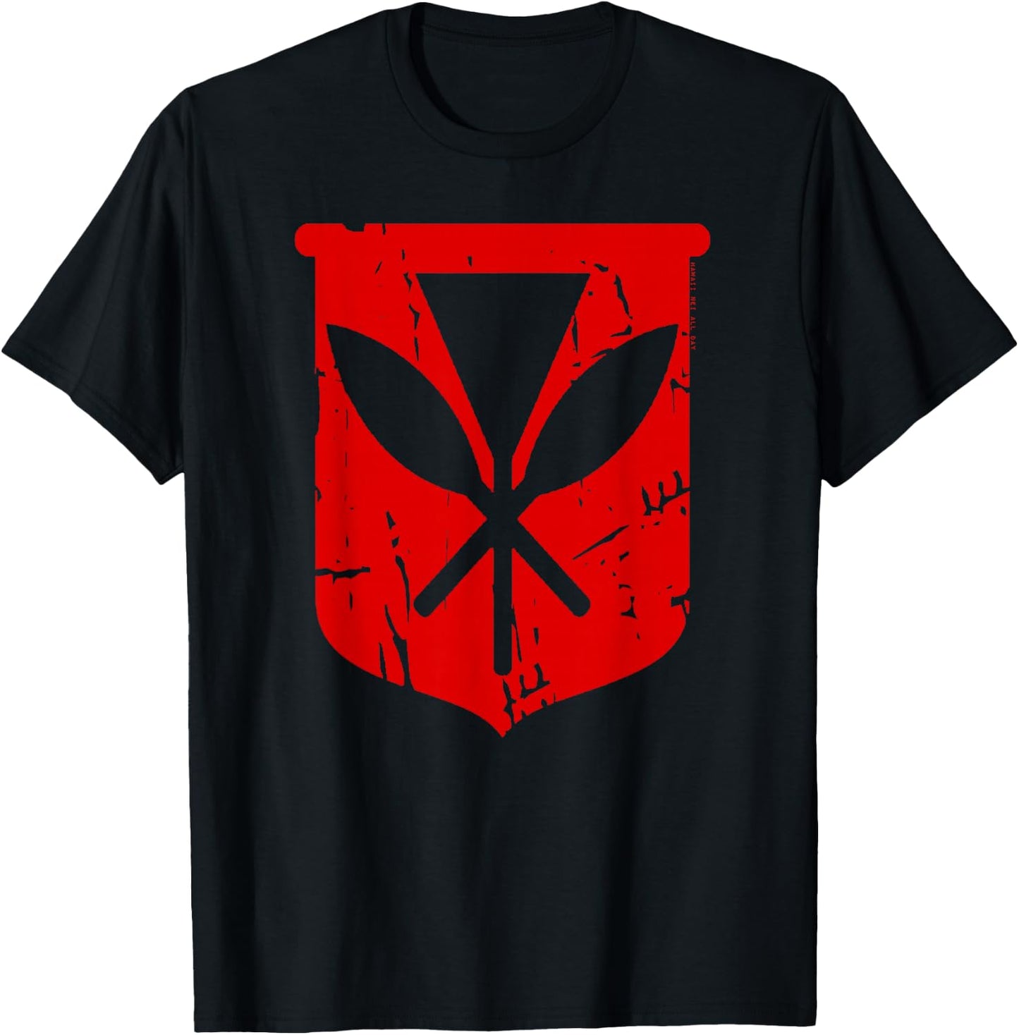 Hawai'i Kanaka Maoli (red) by Hawaii Nei All Day T-Shirt - T-Shirt | Black