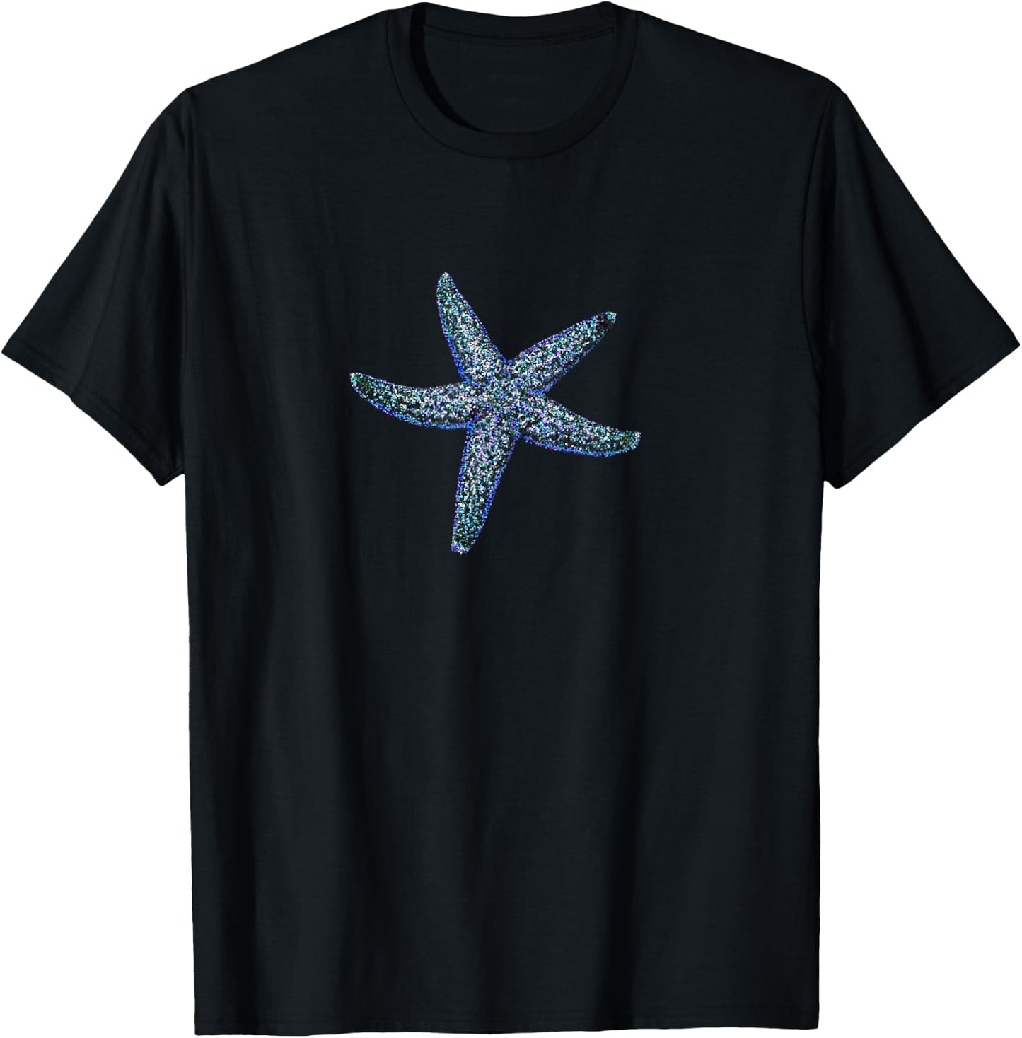Starfish , Beach Art Shirt T-Shirt - T-Shirt | Black
