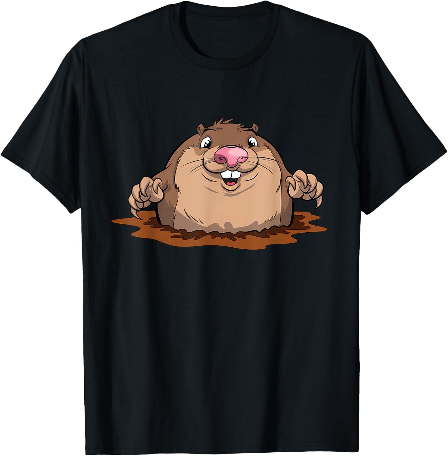 Little cute mole Mole Day Mole Hunter T-Shirt - T-Shirt | Black