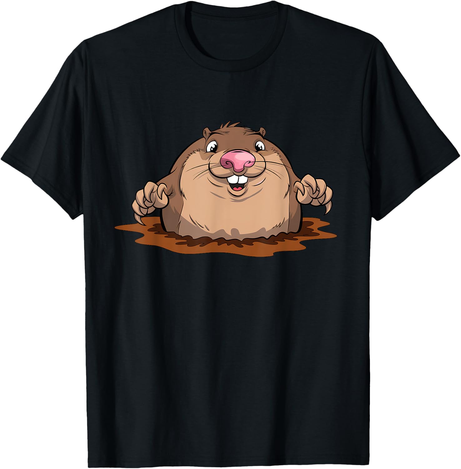 Little cute mole Mole Day Mole Hunter T-Shirt - T-Shirt | Black