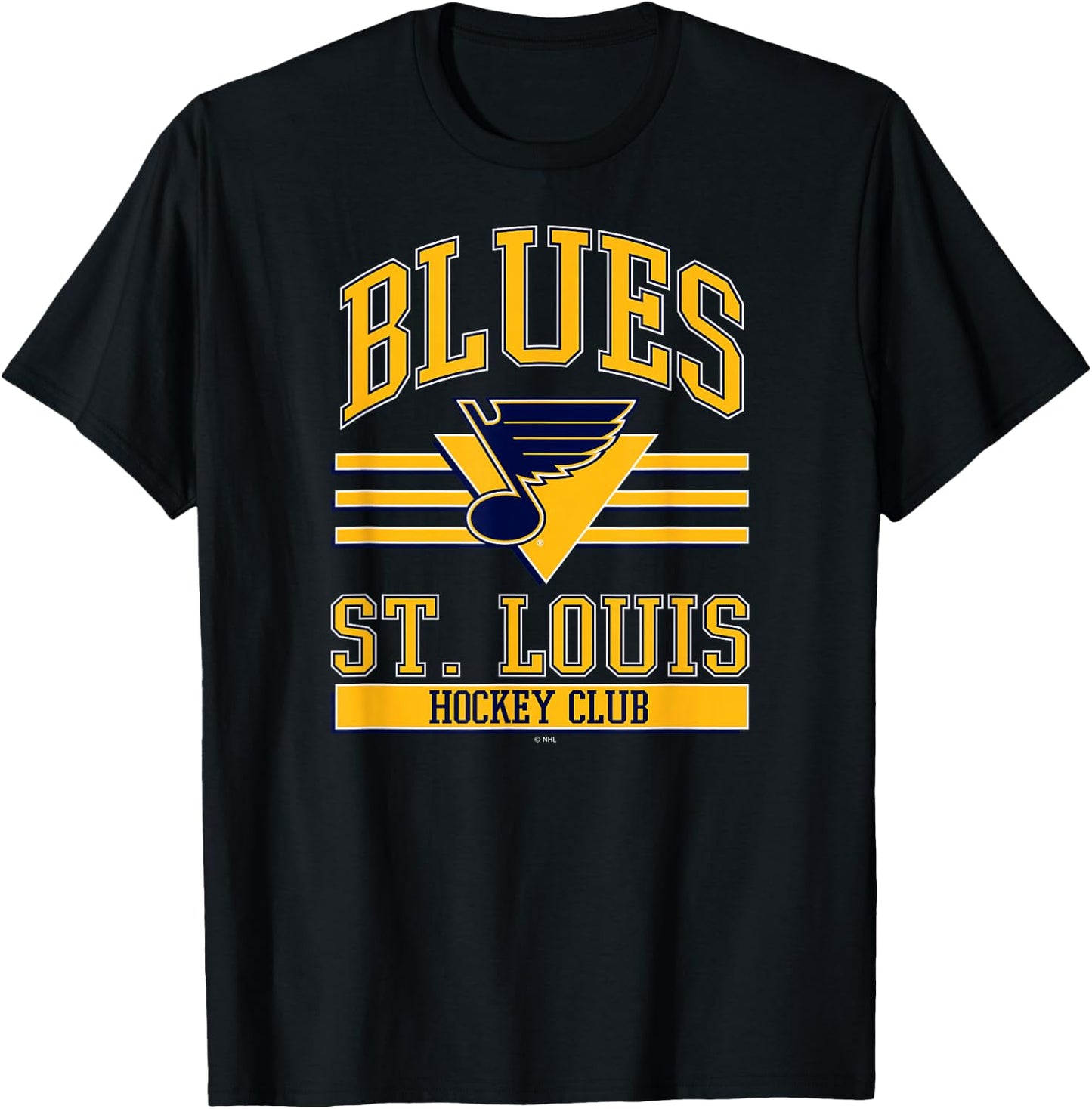 St. Louis Blues Hockey Club Blue Officially Licensed T-Shirt - T-Shirt | Black