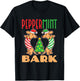 Peppermint Bark Christmas Doxie Dachshund Dog Pun Xmas T-Shirt - T-Shirt | Black