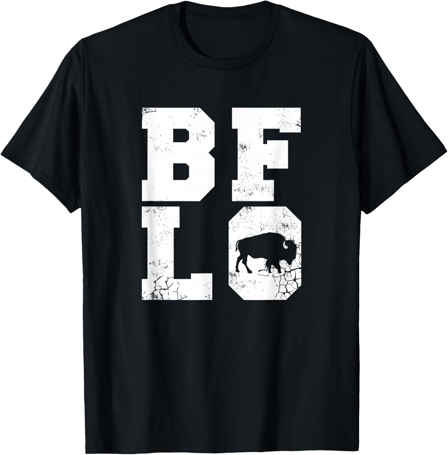 BFLO Distressed Buffalo NY T-Shirt - T-Shirt | Black