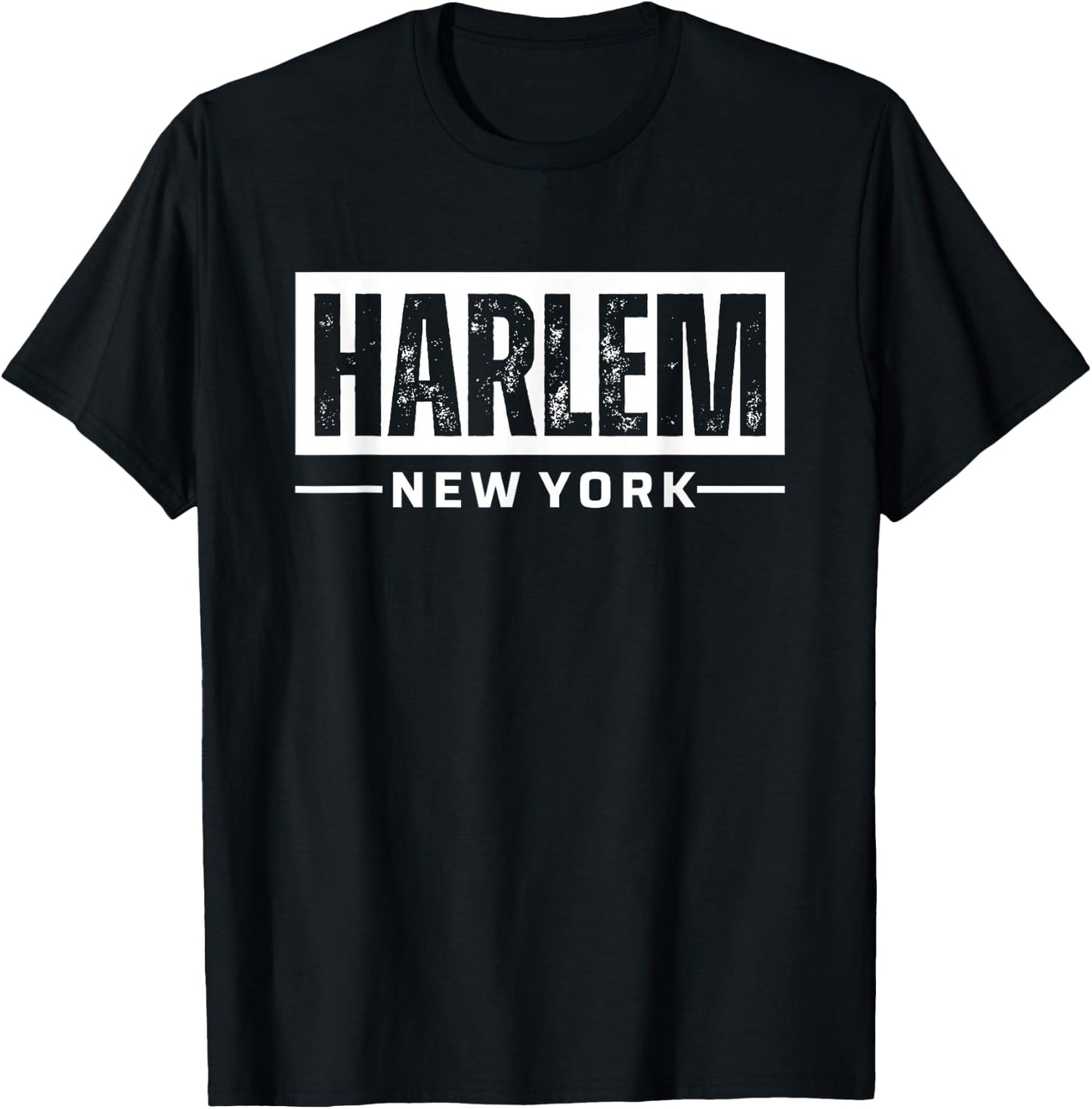 Harlem New York NY Vintage Retro Souvenirs T-Shirt - T-Shirt | Black