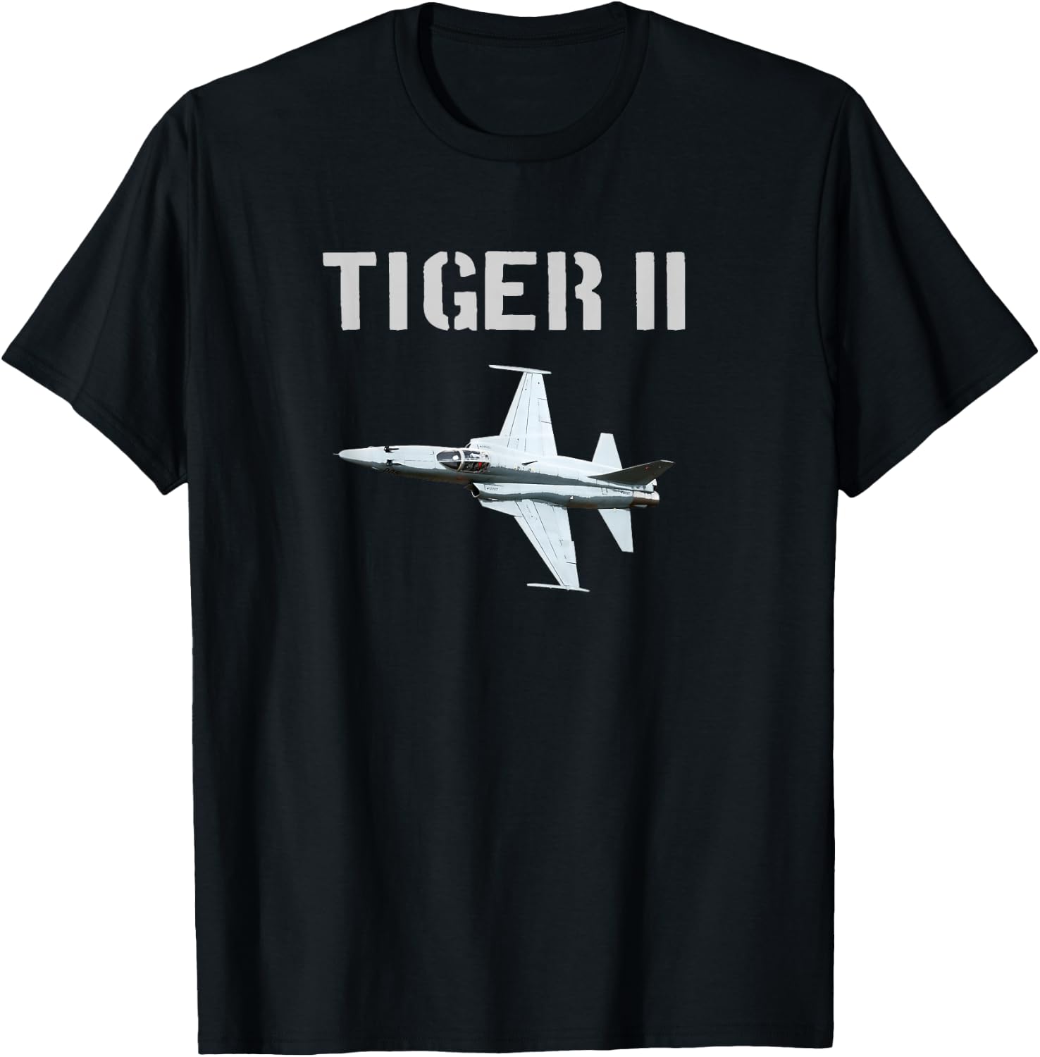 F-5 Tiger II Jet Fighter Plane USA T Shirt Gift T-Shirt - T-Shirt | Black