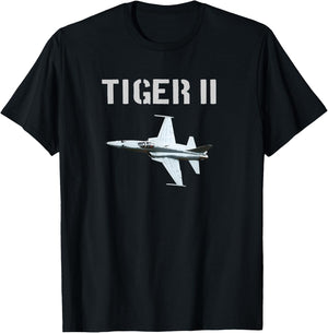F-5 Tiger II Jet Fighter Plane USA T Shirt Gift T-Shirt - T-Shirt | Black
