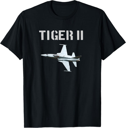 F-5 Tiger II Jet Fighter Plane USA T Shirt Gift T-Shirt - T-Shirt | Black