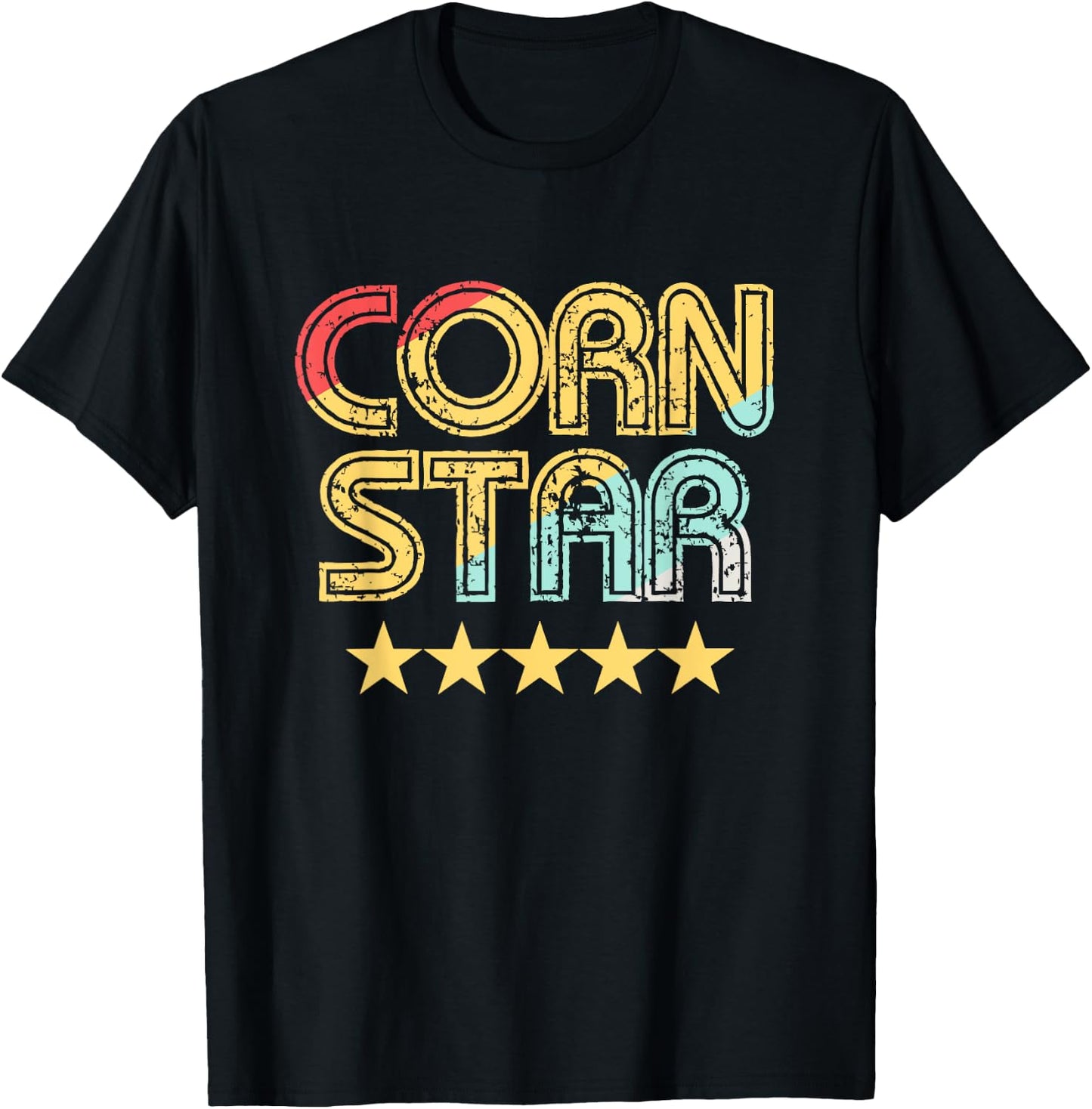 Corn Star Shirt | Team Cornhole T-Shirt - T-Shirt | Black