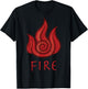 Avatar: The Last Airbender Painted Fire Element Small T-Shirt - T-Shirt | Black