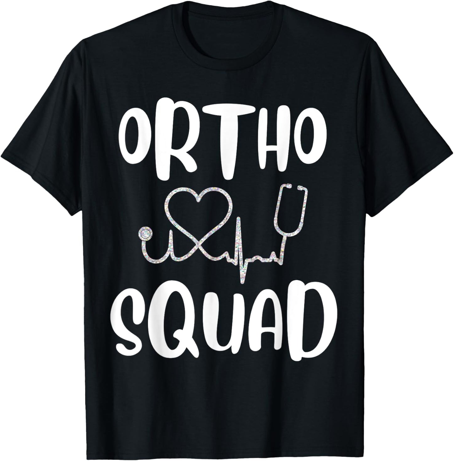 Ortho Squad cute orthopedic Doctor nurse Assistant gift T-Shirt - T-Shirt | Black