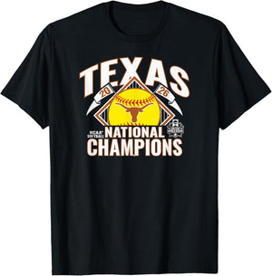 Texas Longhorns National Champs 2026 Softball WCWS Bracket T-Shirt - T-Shirt | Black