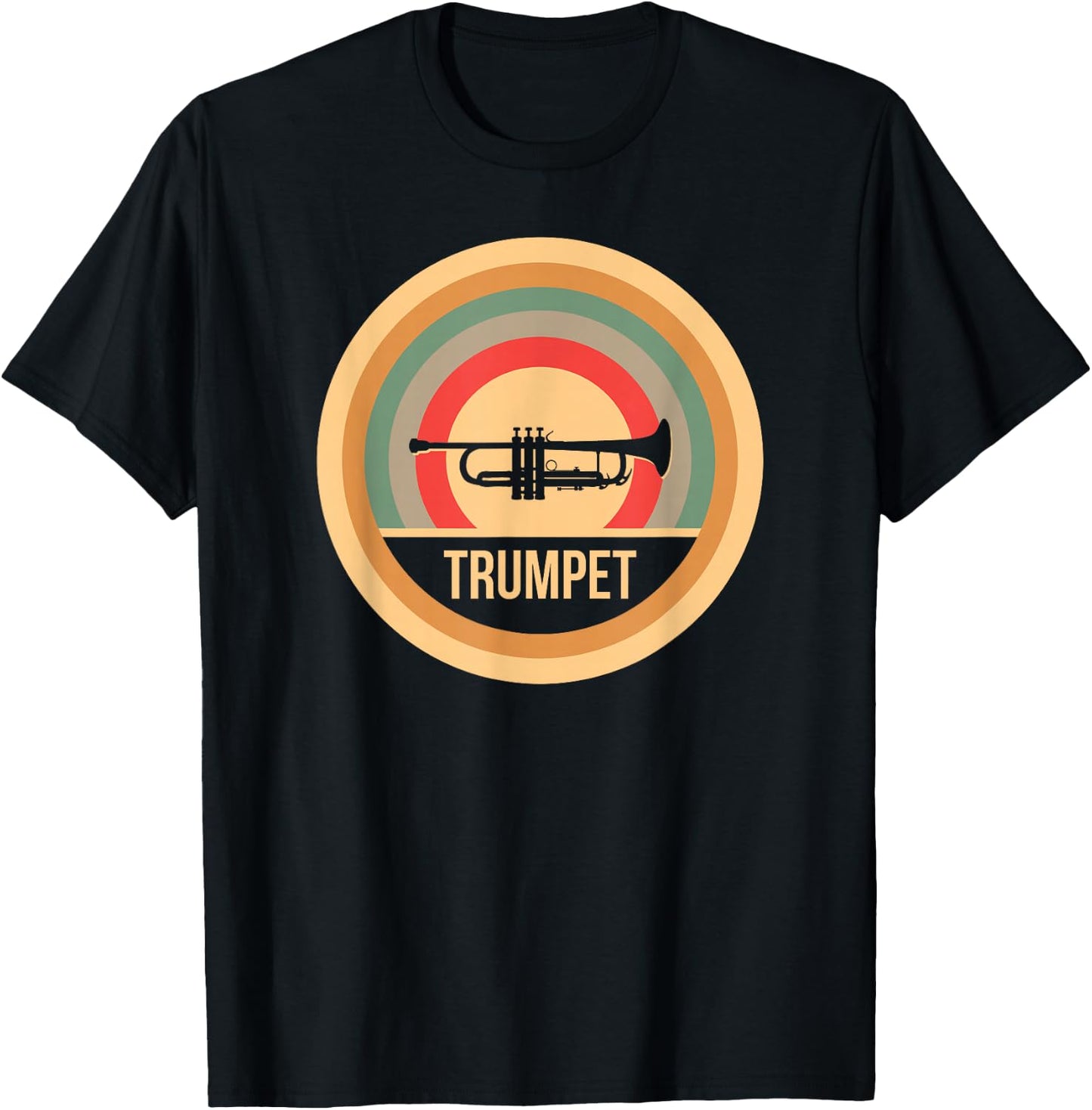 Retro Vintage Trumpet - Trumpeter T-Shirt - T-Shirt | Black