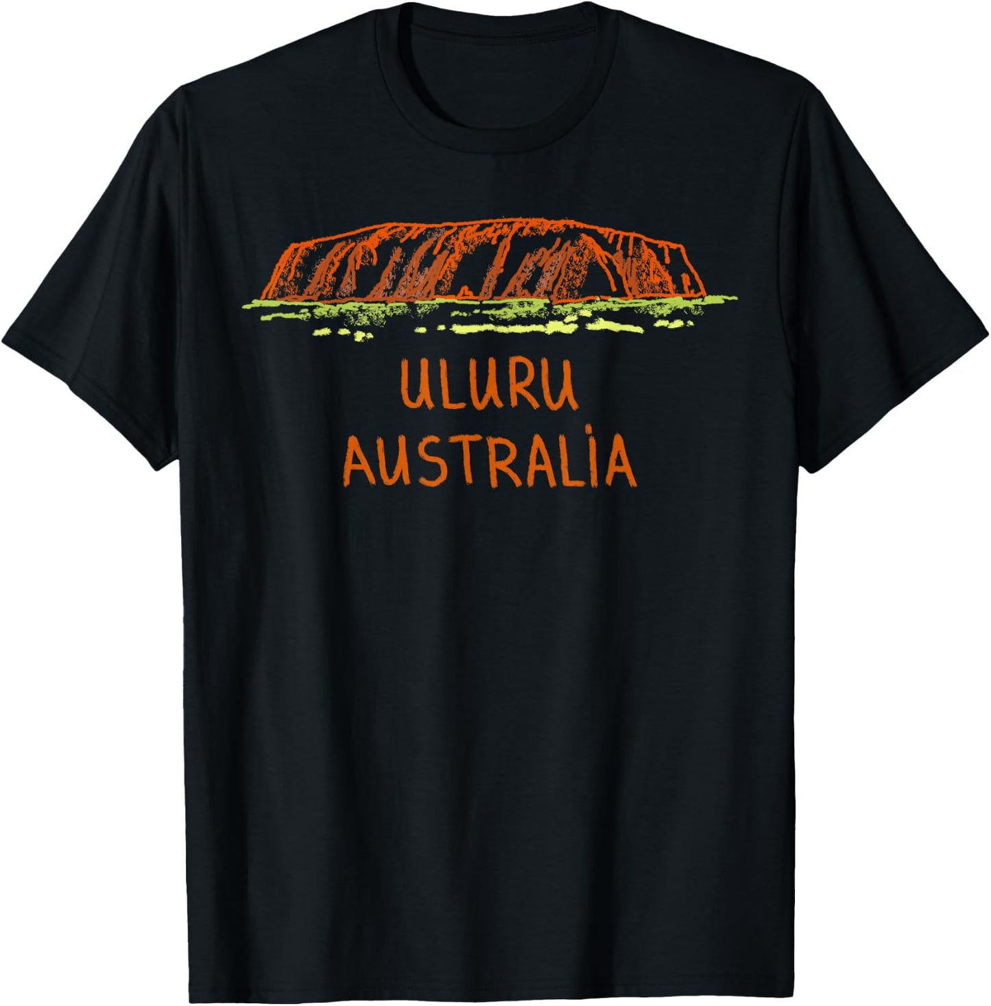 Uluru Australia T-Shirt - T-Shirt | Black