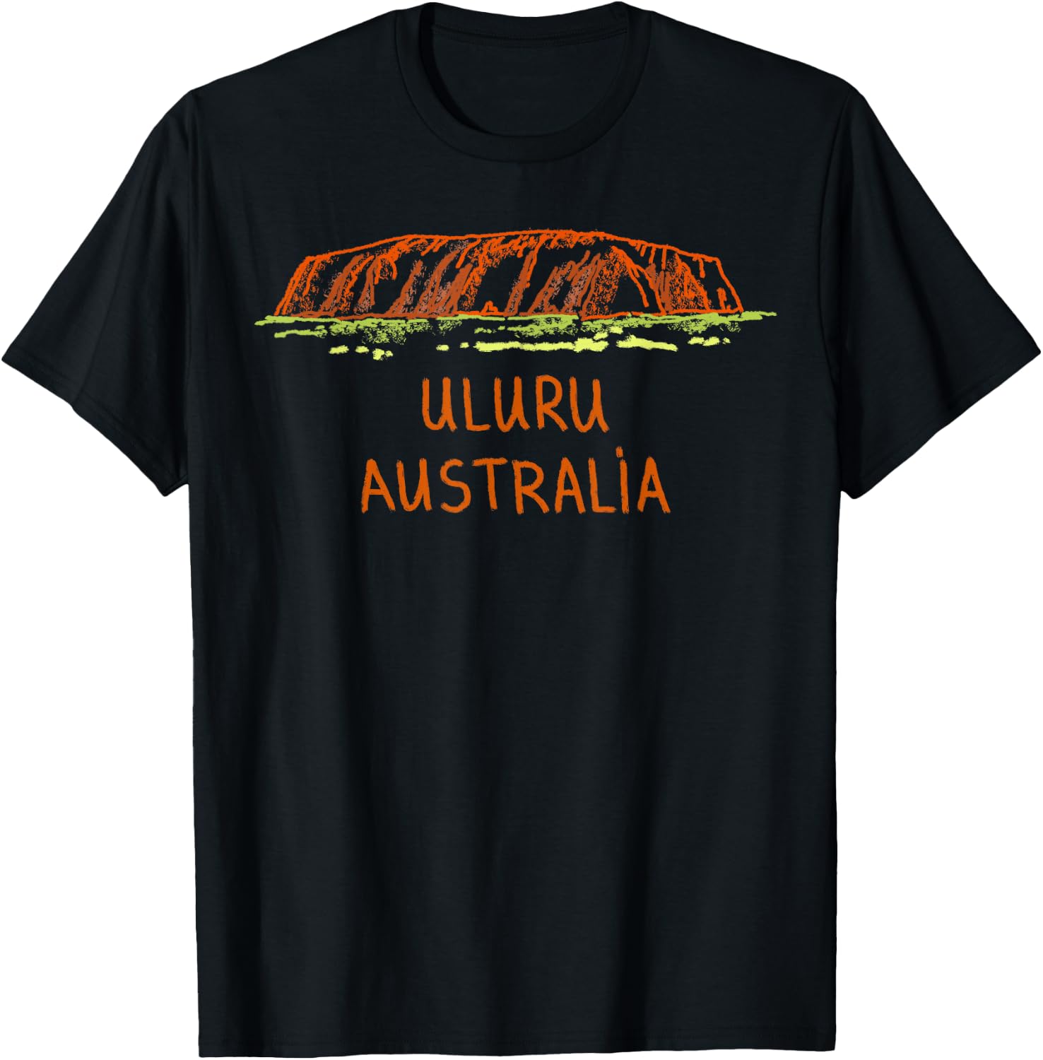 Uluru Australia T-Shirt - T-Shirt | Black