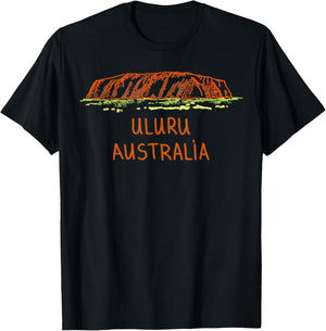 Uluru Australia T-Shirt - T-Shirt | Black