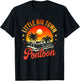 Little a Big Town Pontoon Sunset Summer Vacation Retired T-Shirt - T-Shirt | Black