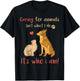 Caring For Animals It's Who I Am Funny Veterinarian T-Shirt - T-Shirt | Black