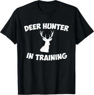Deer Hunter In Training Buck Hunting T-Shirt - T-Shirt | Black