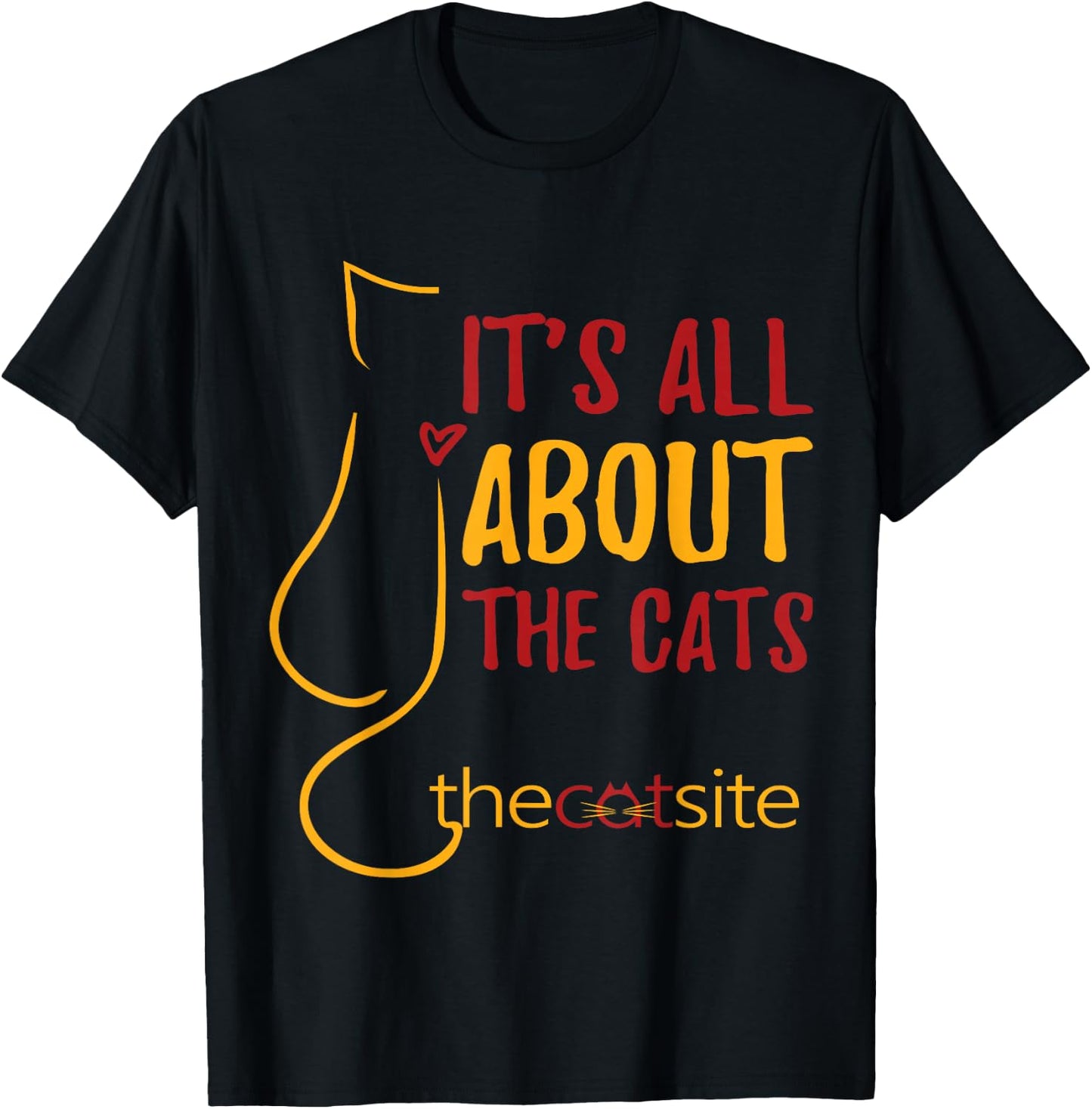 It's All About The Cats Teeshirt #2 Design T-Shirt - T-Shirt | Black