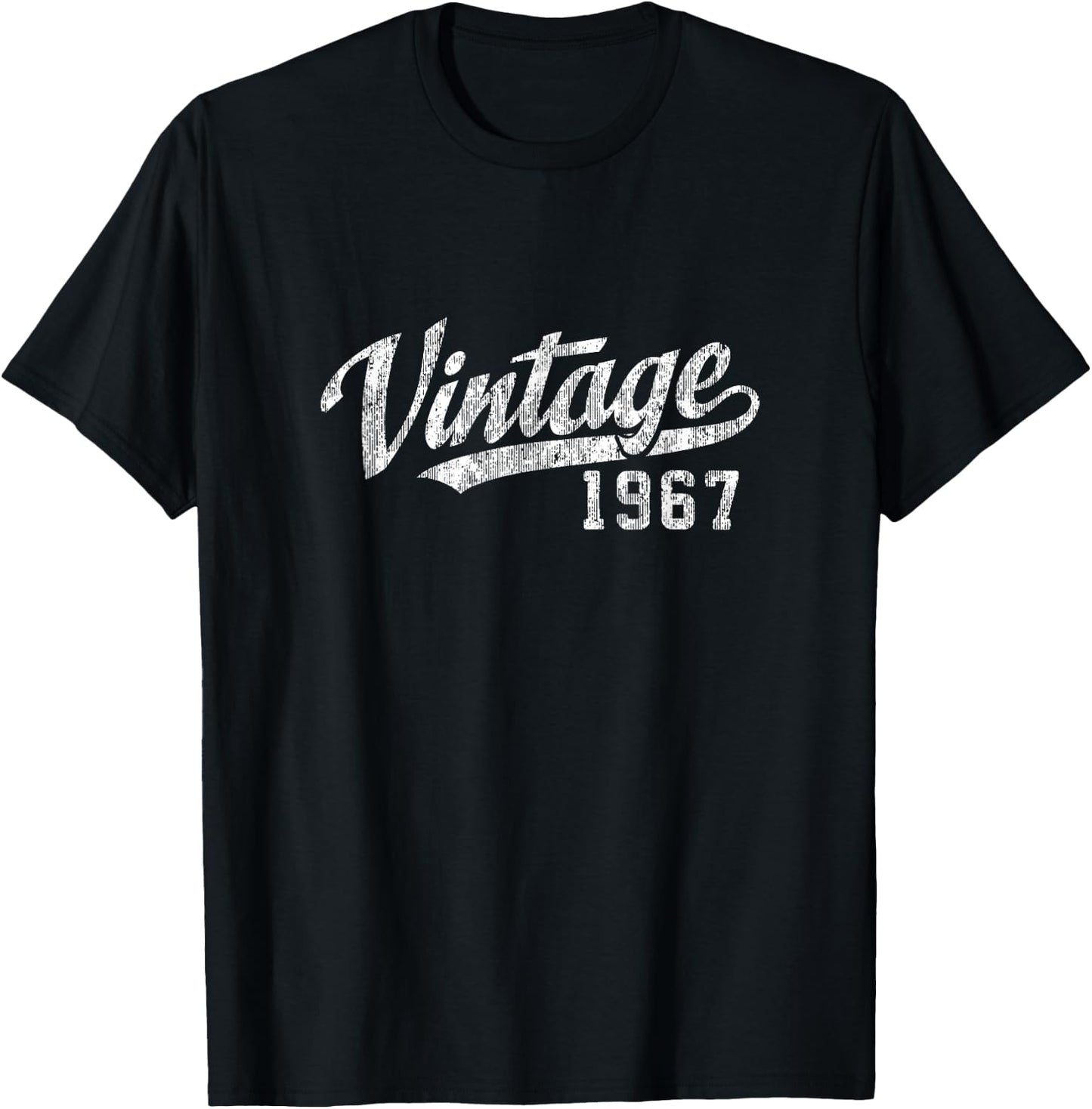 Vintage 50th Birthday Gift Born in 1967 T-Shirt - T-Shirt | Black