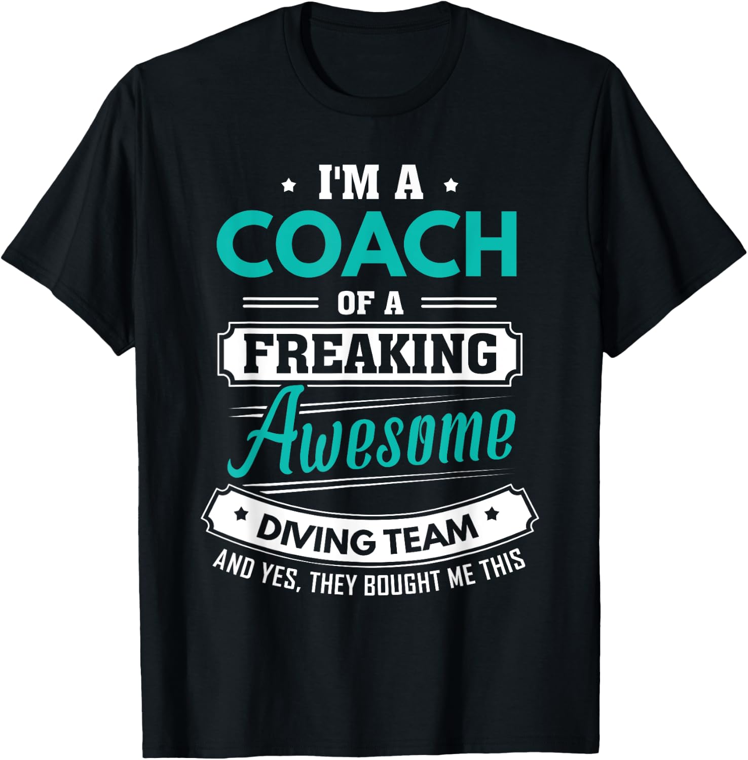 Diving Coach Diving Team Coach Gift T-Shirt - T-Shirt | Black