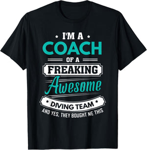 Diving Coach Diving Team Coach Gift T-Shirt - T-Shirt | Black