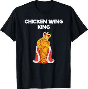 Funny Chicken Wing Fan - King T-Shirt - T-Shirt | Black