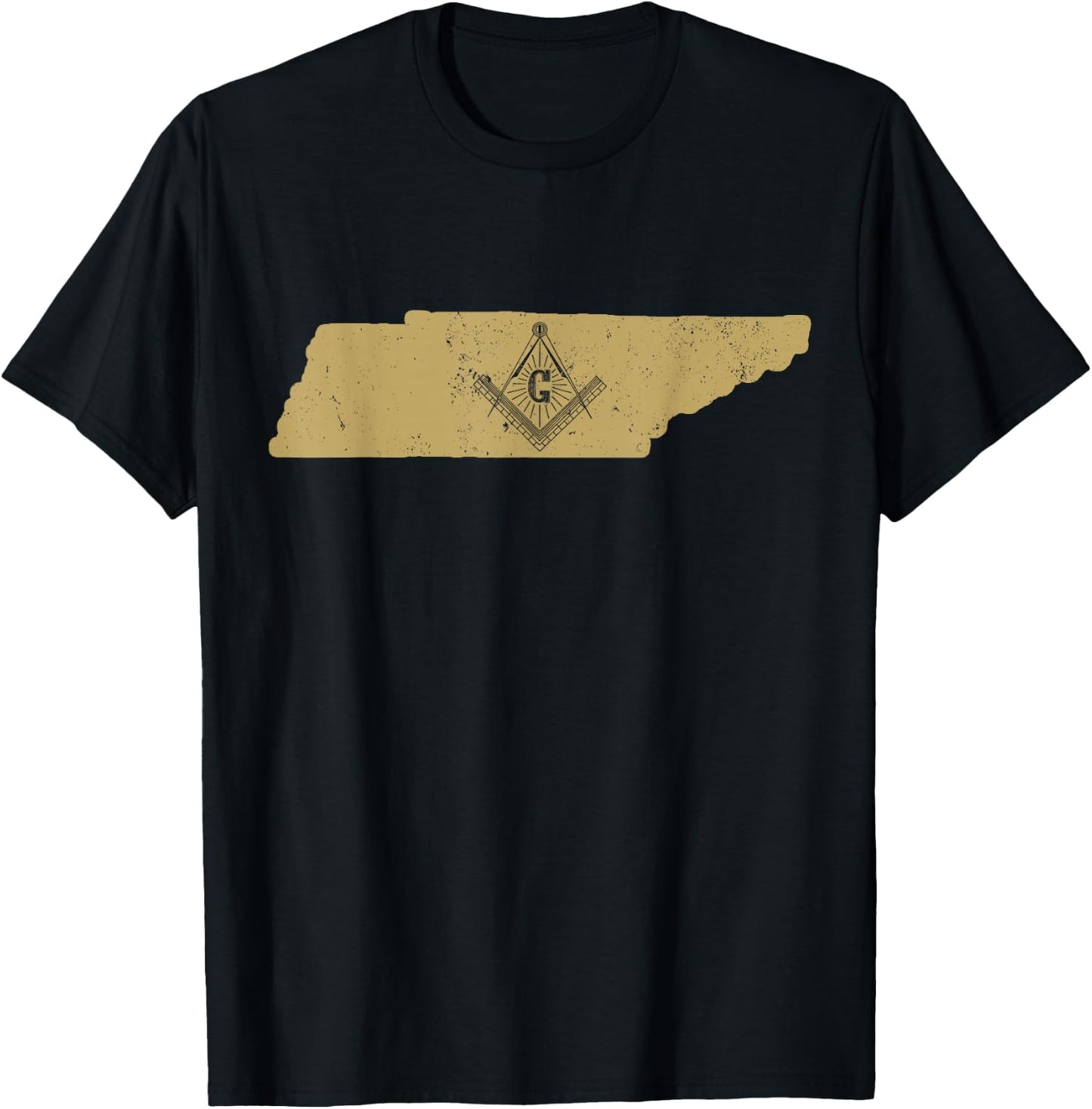 Tennessee Freemason T Shirt With Masonic Symbols T-Shirt - T-Shirt | Black