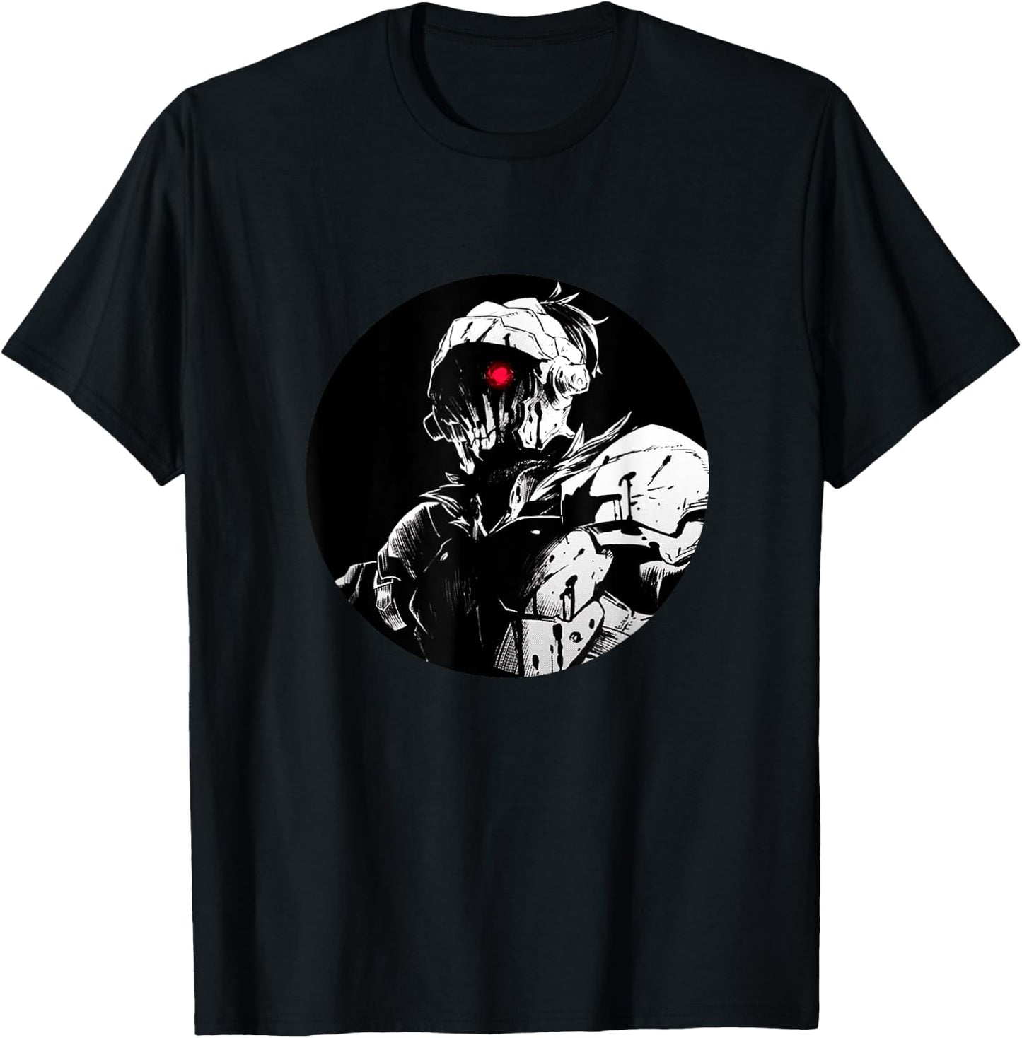 Dark Fantasy Anime Manga Angry Red Eye Slayer T-Shirt - T-Shirt | Black