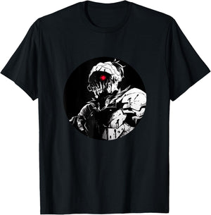 Dark Fantasy Anime Manga Angry Red Eye Slayer T-Shirt - T-Shirt | Black