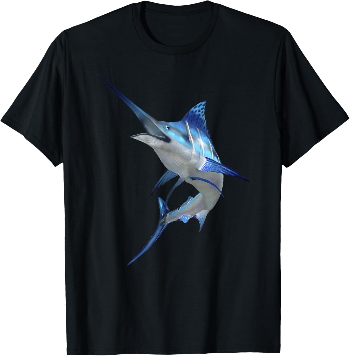 Beautiful Marlin Fish Nautical Fishing Marine Wildlife T-Shirt - T-Shirt | Black