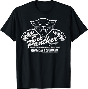 Anchorman Sex Panther Cologne Illegal in 9 Countries T-Shirt - T-Shirt | Black