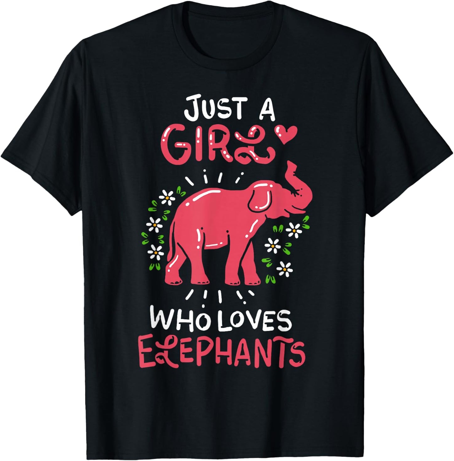 Elephants Lover Gift T-Shirt - T-Shirt | Black