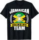 Jamaican Drinking Team Funny Jamaica Flag Beer Party Gift T-Shirt - T-Shirt | Black