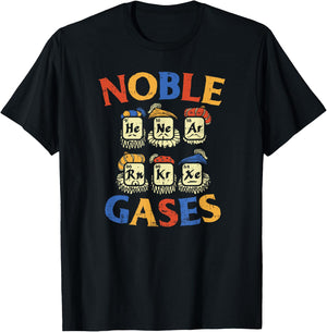 Noble Gases | Funny Chemistry Science Gift T-Shirt - T-Shirt | Black