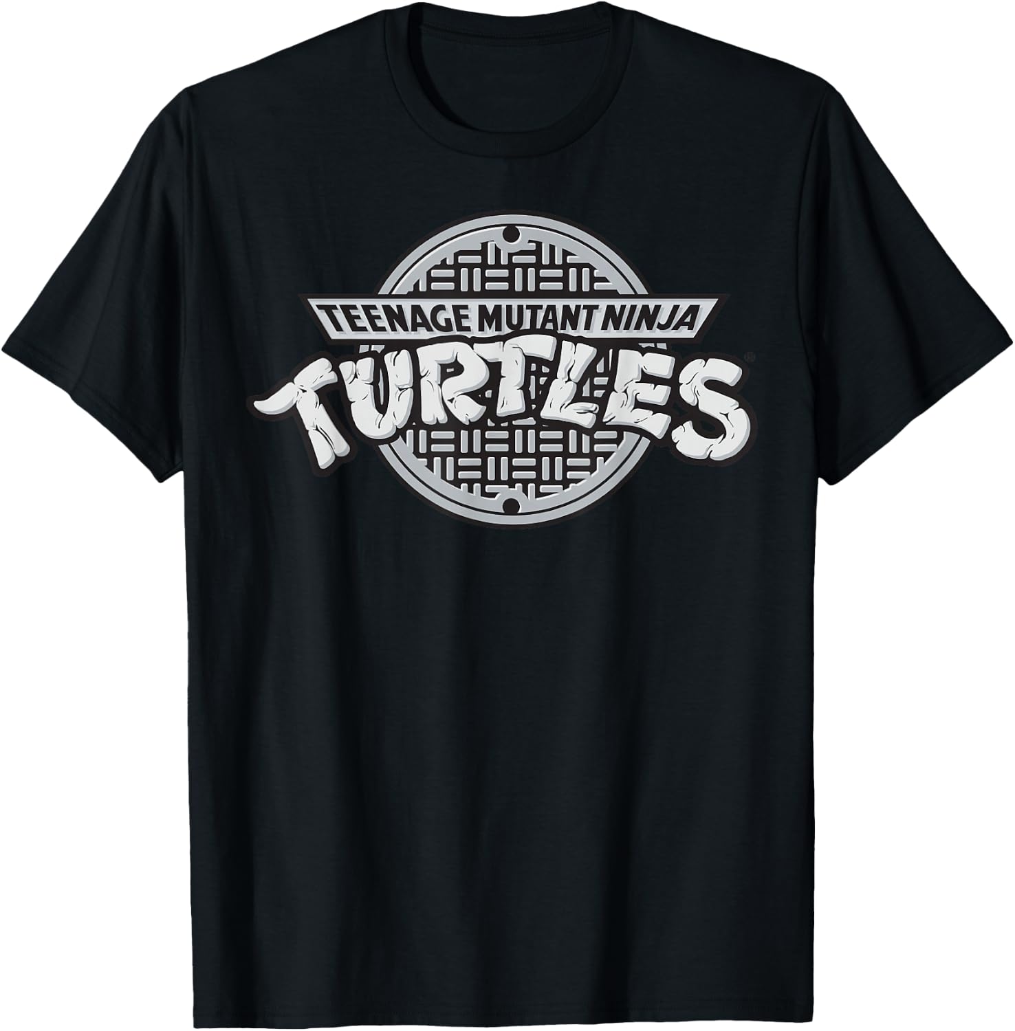 Teenage Mutant Ninja Turtles TMNT Sewer Logo -Shirt T-Shirt - T-Shirt | Black