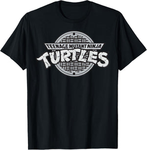 Teenage Mutant Ninja Turtles TMNT Sewer Logo -Shirt T-Shirt - T-Shirt | Black