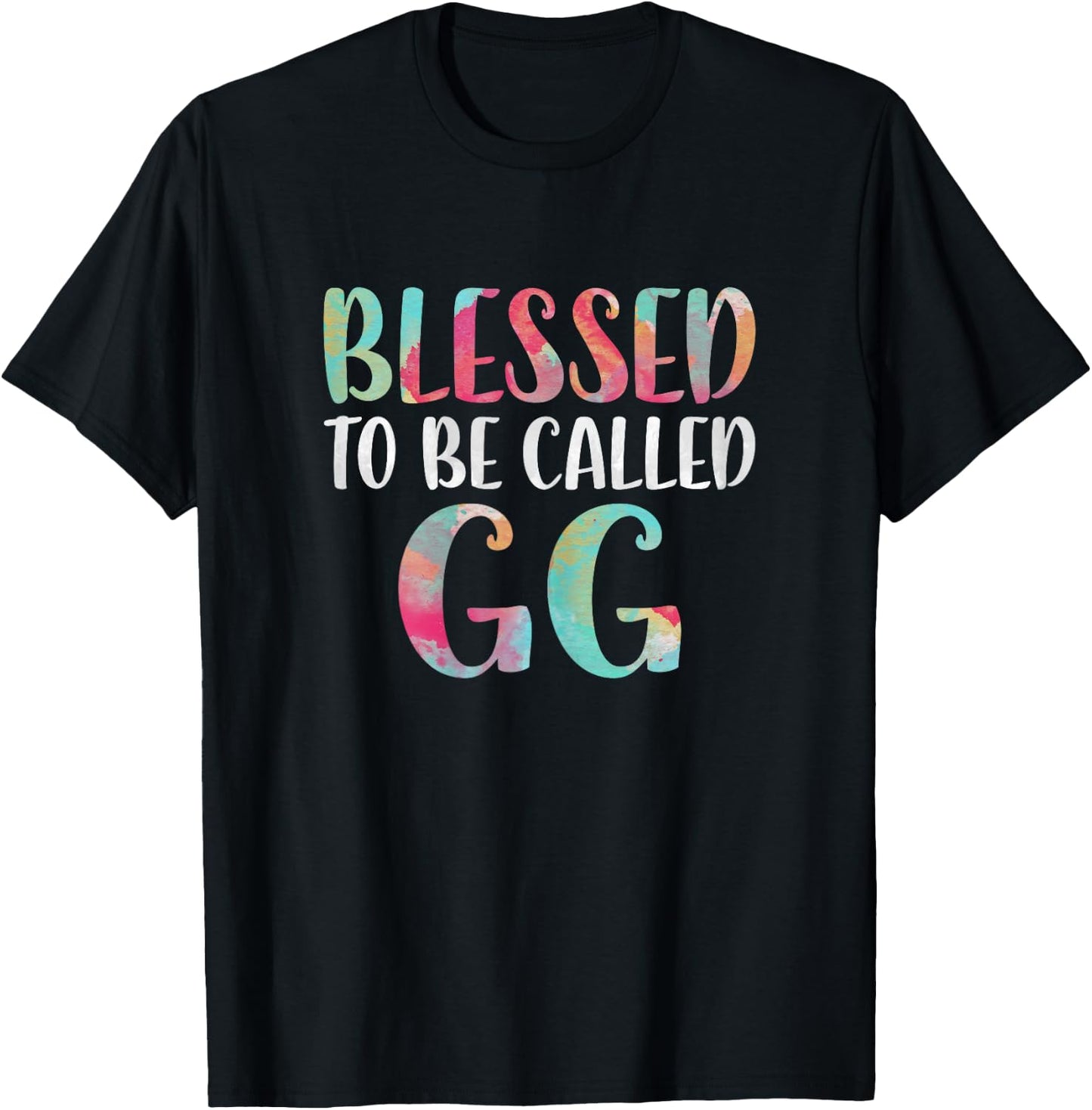 Blessed To Be Called GG Shirt Women Mothers Day T-Shirt - T-Shirt | Black
