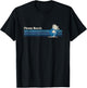 Pismo Beach CA Vintage 80s Palm Trees Sunset T-Shirt - T-Shirt | Black