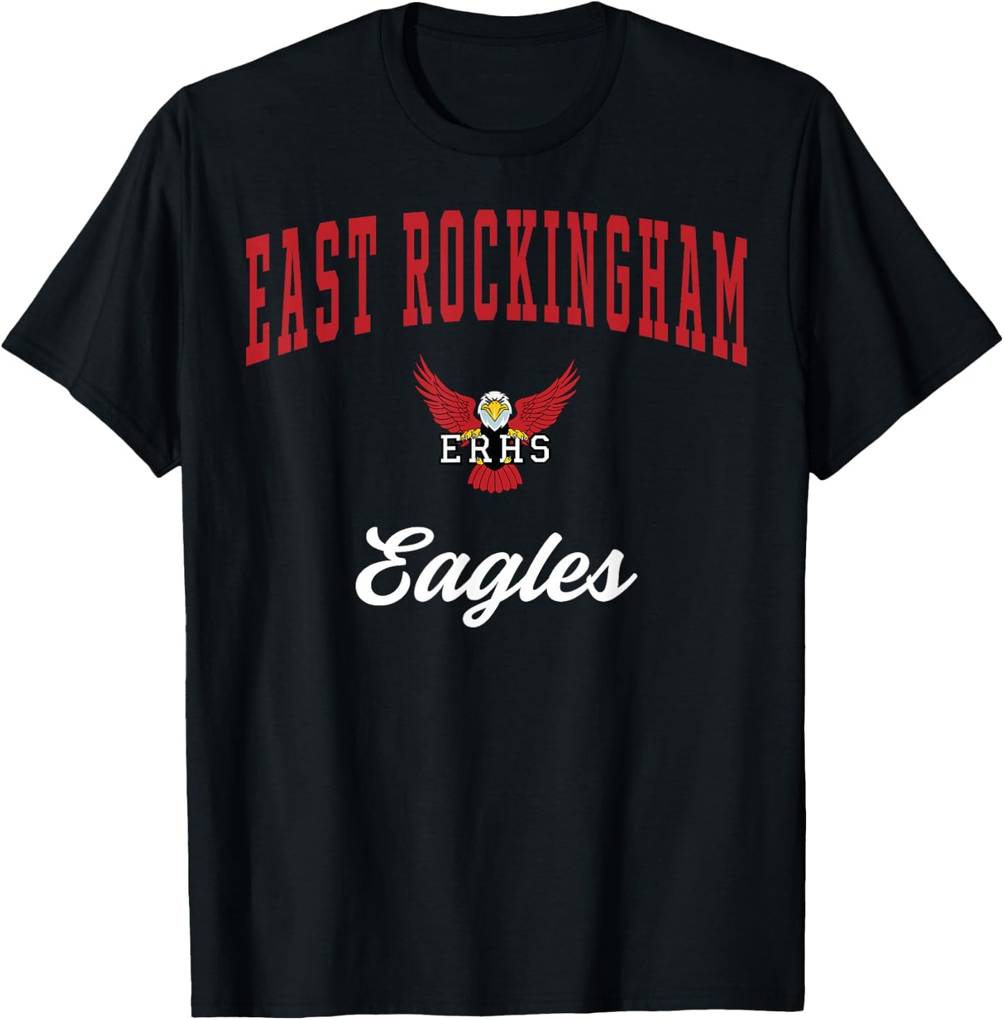 East Rockingham High School Eagles C3 T-Shirt - T-Shirt | Black