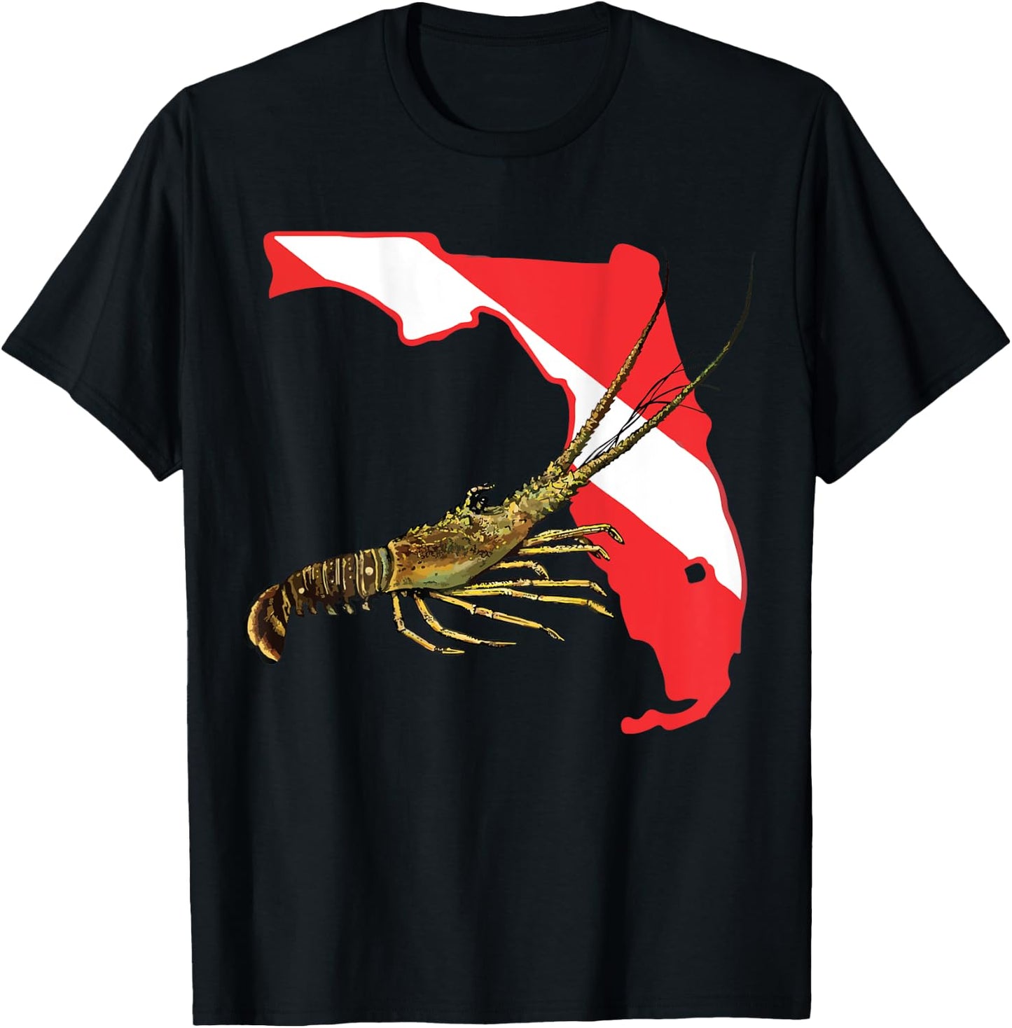 Florida Lobster Dive T-Shirt - T-Shirt | Black