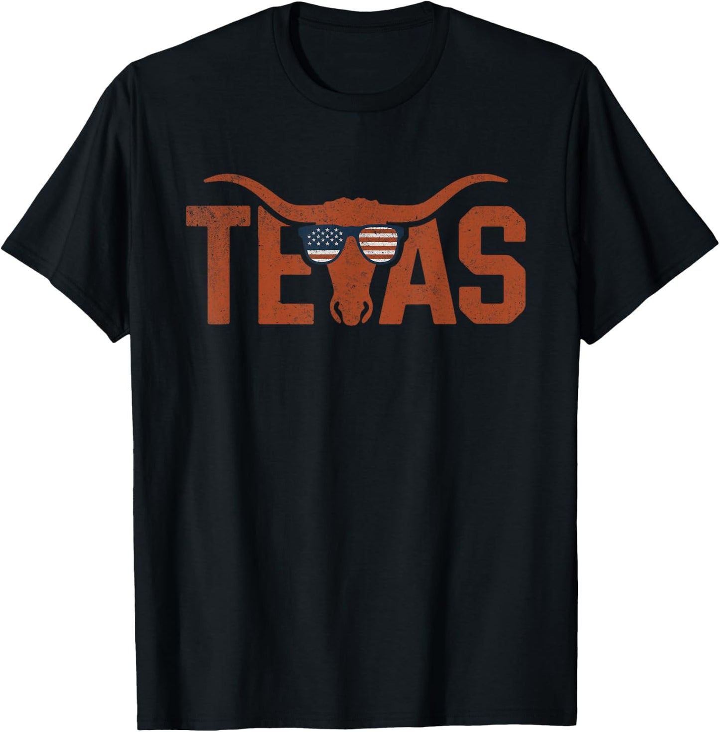 Texas - Gifts Texas Vintage Retro Black Adult T-Shirt - T-Shirt | Black