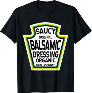 Balsamic Dressing Salad Easy Halloween Costume Matching T-Shirt - T-Shirt | Black