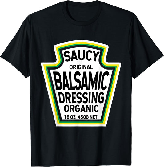 Balsamic Dressing Salad Easy Halloween Costume Matching T-Shirt - T-Shirt | Black