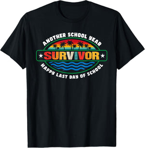 Another School Year Survivor The Longest School Year Ever T-Shirt - T-Shirt | Black