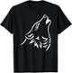 Howling Wolf T-Shirt - T-Shirt | Black